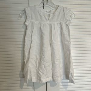 Play etc. girls white linen dress 5